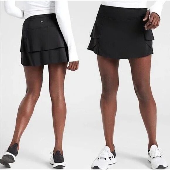 Athleta Pants - Athleta Momentum Black Skort